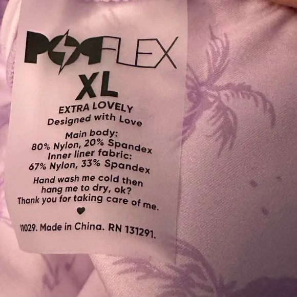 Popflex Reef Romper with Pockets lilac size XL NWT - Picture 6 of 7